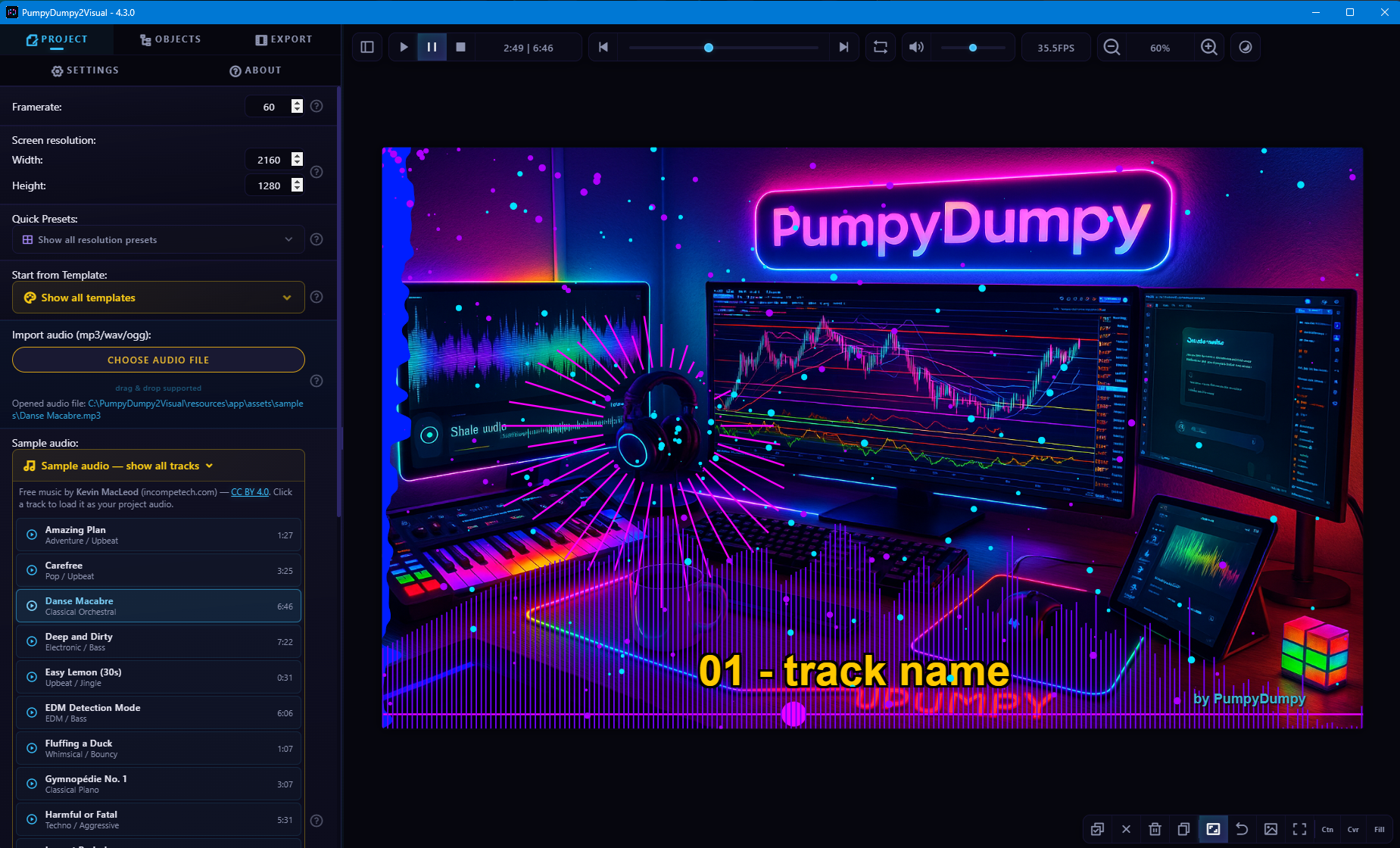 PumpyDumpy2Visual app screenshot